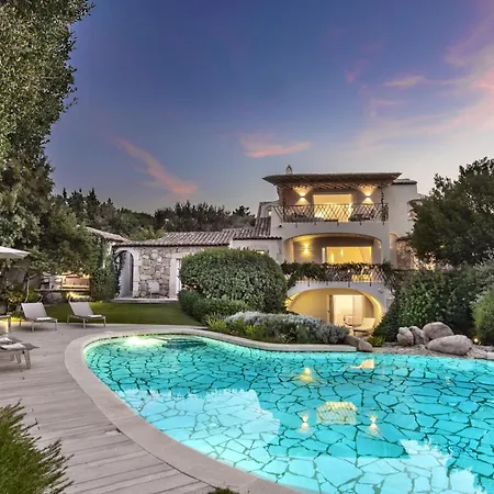 Вилла Pevero Vista Mare Con Piscina E Palestra