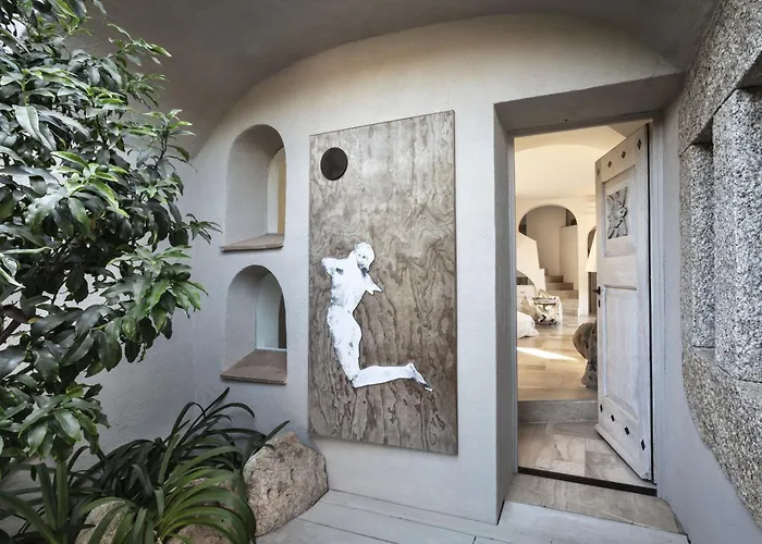 别墅 Pevero Vista Mare Con Piscina E Palestra Abbiadori